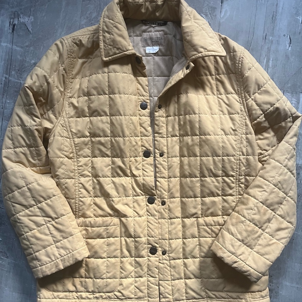 Vintage Beretta Women’s Field Jacket Hunting Jacket size 6 golden yellow